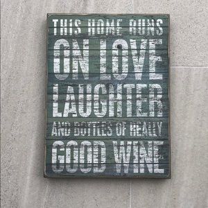 “This Home Runs....” Wooden Wall Art